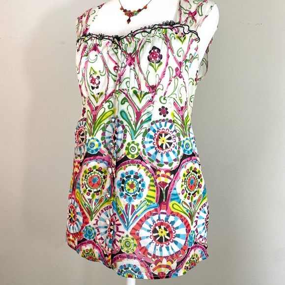 Nanette Lepore Button Up Floral Camisole - Picture 5 of 12